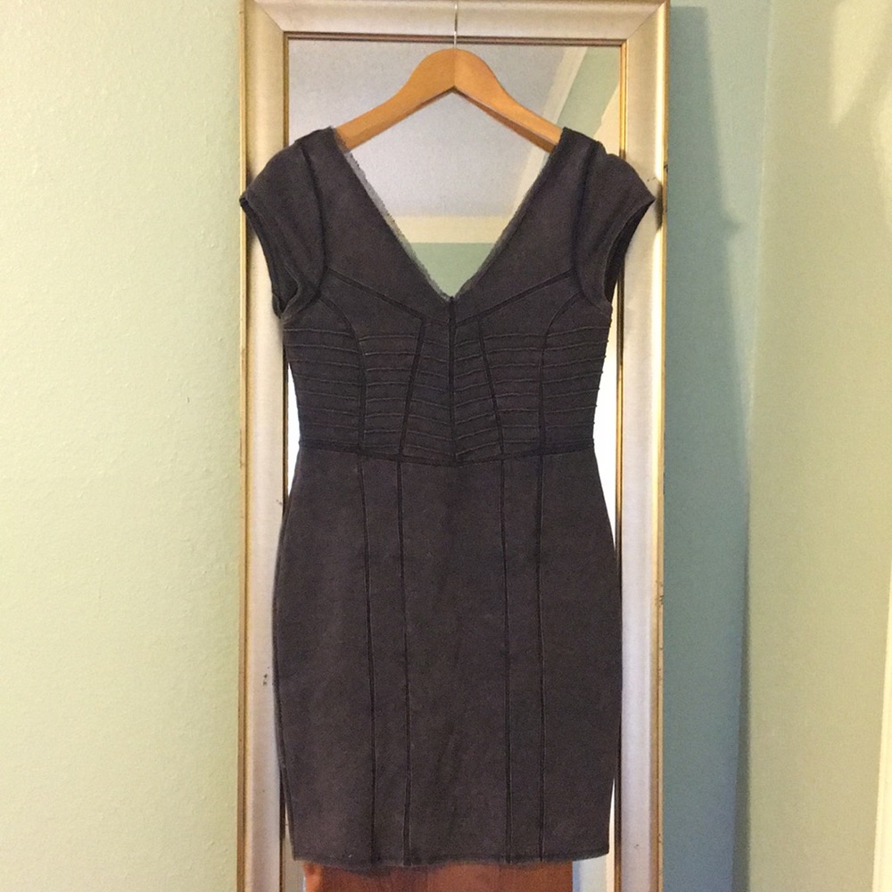 Free People Tight Charcoal Dress
